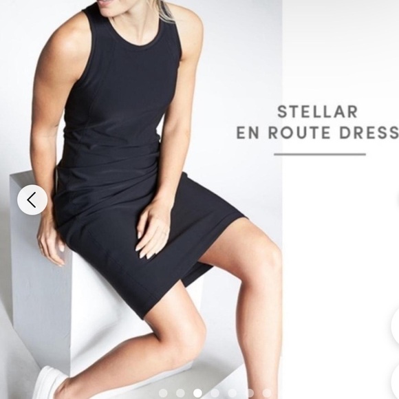 Athleta stellar en route black dress size S - Picture 2 of 8